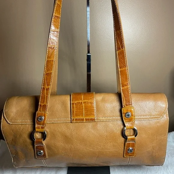 EUC Franco Sarto Brown & Tan Shoulder Bag - Picture 3 of 10